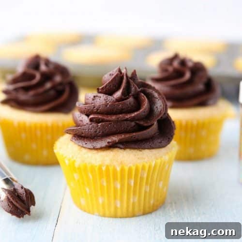 This Yellow Cupcakes Recipe is an old-fashioned, from-scratch butter cake.