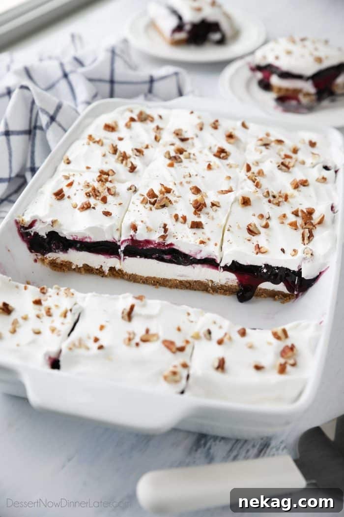 Blueberry Delight is an easy layered summer dessert that is light and fruity.