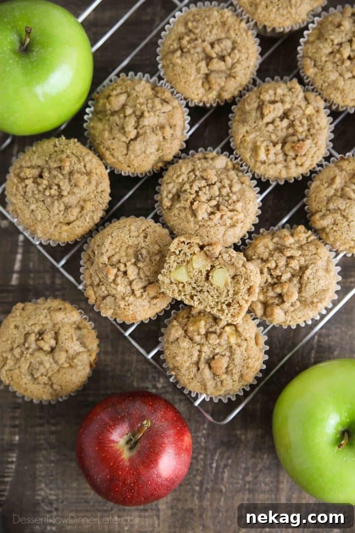 Homemade Apple Cinnamon Muffins Recipe for Fall Baking 4 Apple Cinnamon Muffins make a great fall snack or lunchbox treat.
