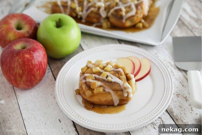 Caramel Apple Cinnamon Rolls with Brown Sugar Glaze 8 Easy Caramel Apple Cinnamon Rolls use pre-made frozen cinnamon rolls with the addition of fresh apples and a quick caramel sauce.