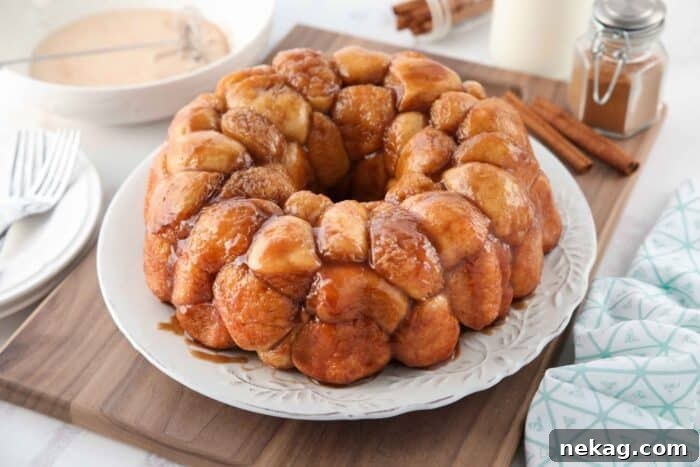 Soft Pull-Apart Monkey Bread Recipe with Video Tutorial 3 Cinnamon monkey bread made easy with Rhodes rolls.