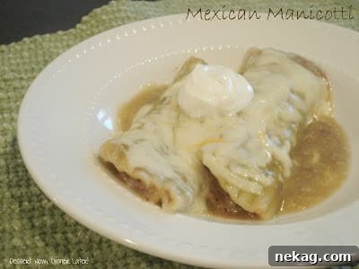 Spicy Mexican Manicotti Recipe with Cheesy Beef and Salsa Filling 4 img 357 3