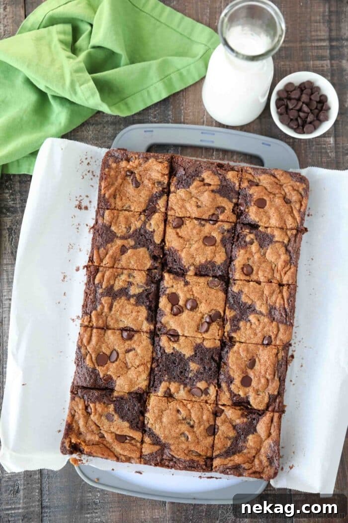 Brookies cut into squares.