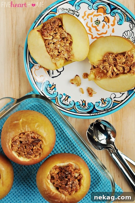 Baked Apples Stuffed with Peanut Butter Granola 7 img 3633 6