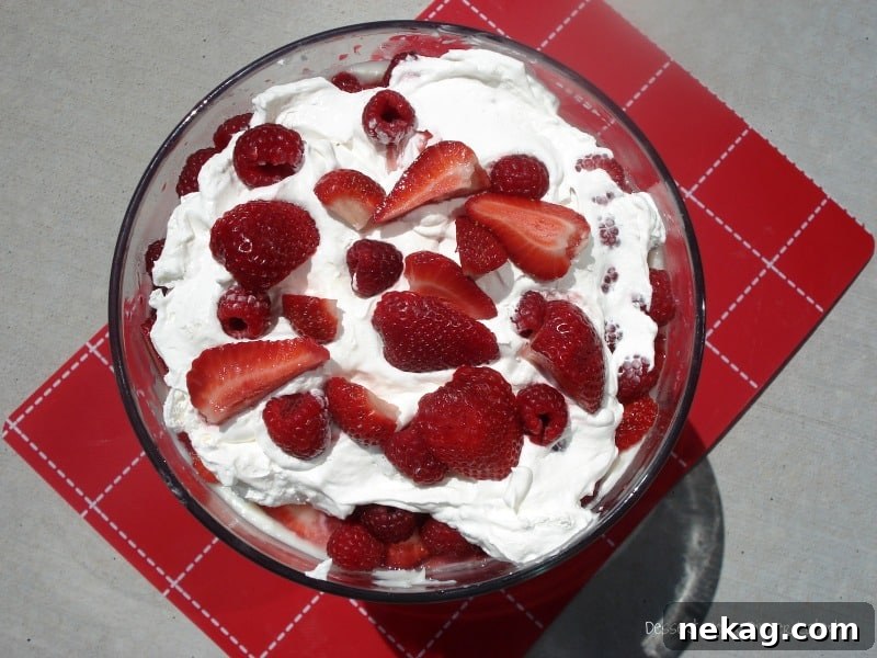 Strawberry Raspberry Trifle