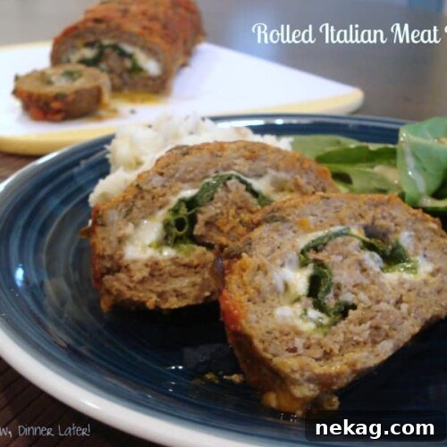 Italian-Style Rolled Meatloaf with Herbs and Mozzarella 5 Rolled Italian Meat Loaf