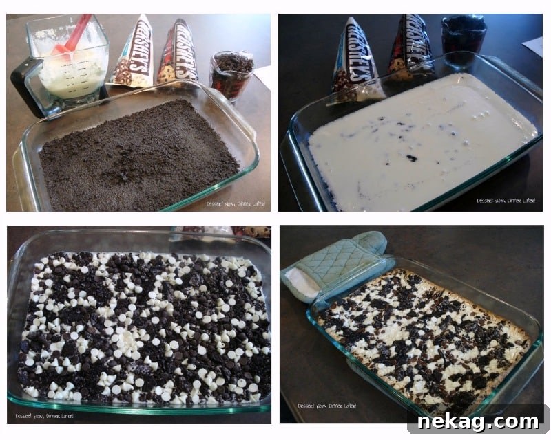 Cookies and Cream Magic Bars Recipe — No-Bake Dessert Bars 3 Cookies & Cream Magic Bars