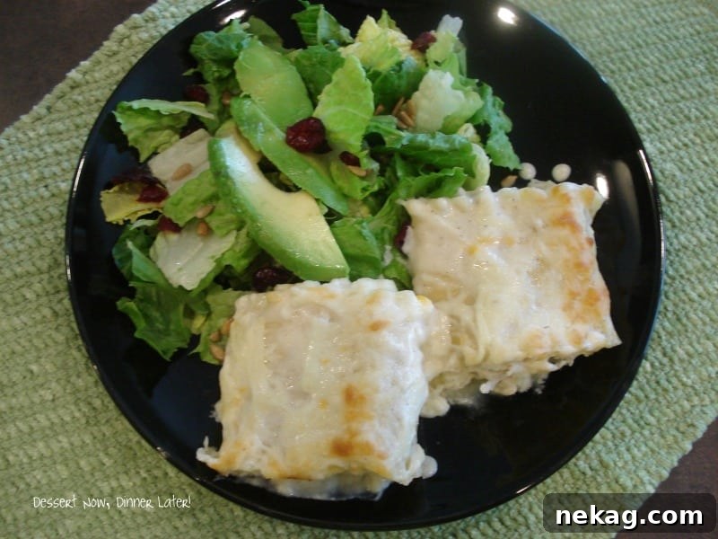 Chicken Alfredo Roll-ups