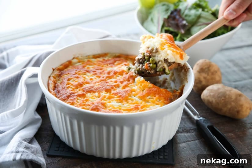 Shepherd's Pie being served