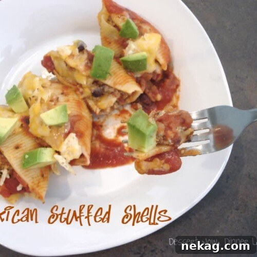 Mexican-Style Stuffed Shells with Creamy Cheese & Spicy Beef 4 Mexican Stuffed Shells