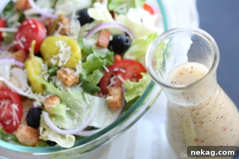 Olive Garden Salad Dressing Recipe (Copycat + Video) 3 This Copycat Olive Garden Salad Dressing is as close as it gets to the real deal, without the high fructose corn syrup!