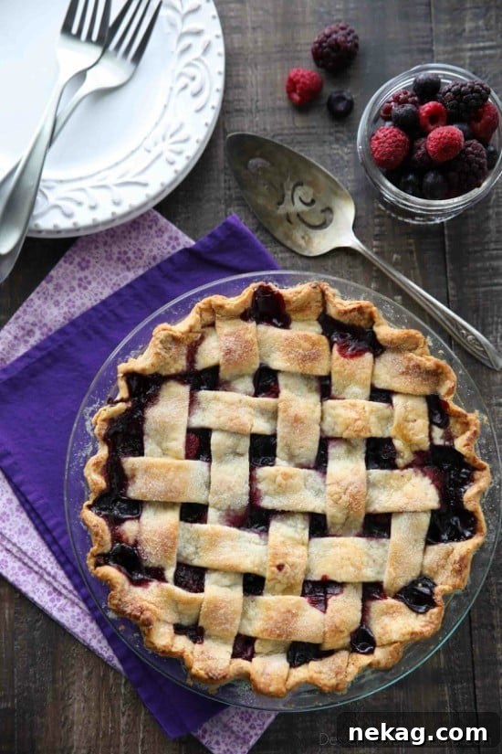 How to Make Frozen Mixed Berry Pie (Step-by-Step Video) 3 This Mixed Berry Pie uses a frozen blend of raspberries, blackberries, and blueberries which is perfect when fresh berries are out of season. No need to cook the filling ahead of time. Simply fill and bake. Enjoy this pie for the holidays or any day of the year!
