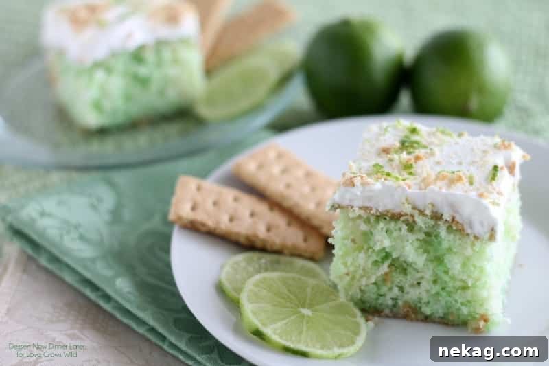 Key Lime Poke Cake