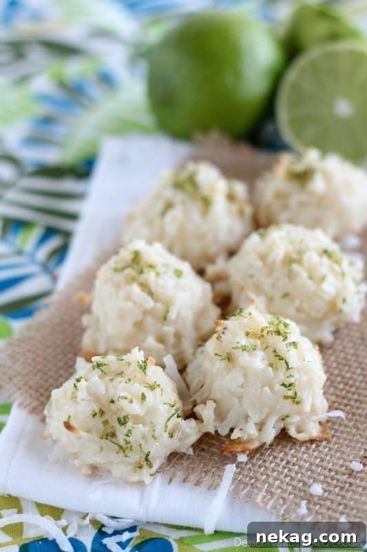 Coconut Key Lime Macaroons3