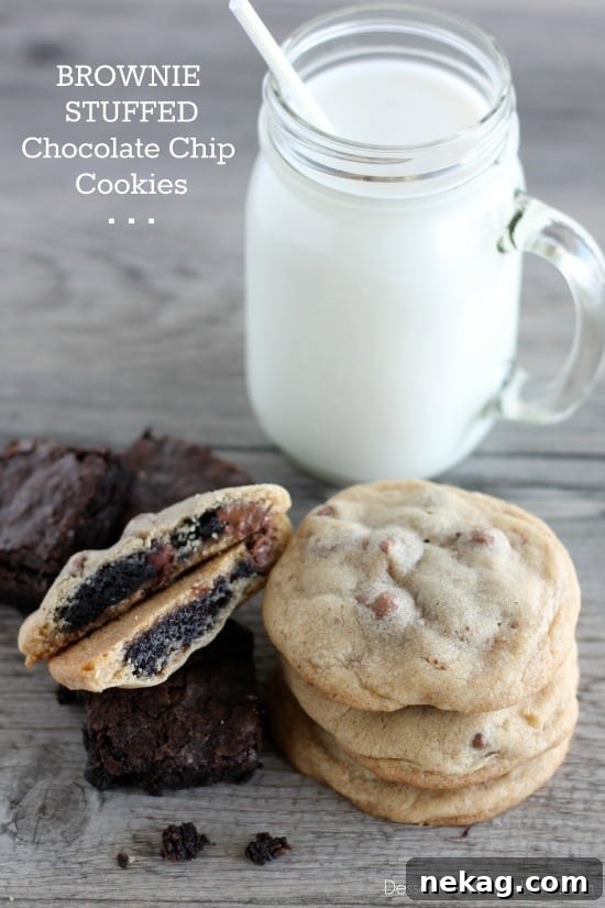 Brownie Stuffed Cookies