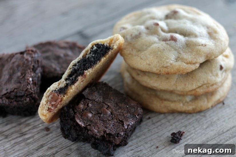 Brownie Stuffed Cookies