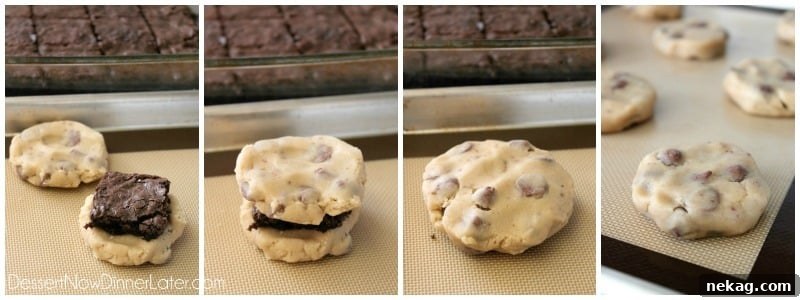 Brownie Stuffed Cookies