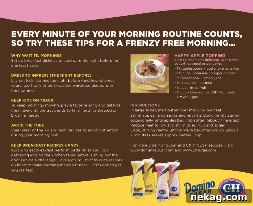 Peach Cobbler Smoothie Recipe — Creamy Southern Peach Shake 6 Domino Sugar Infographic