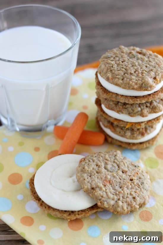 Carrot Cake Whoopie Pies Recipe — Soft Spiced Cream Cheese Filling 4 Carrot Cake Whoopie Pies