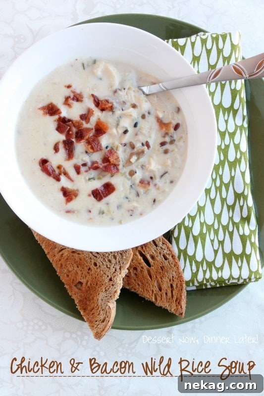 Chicken & Bacon Wild Rice Soup