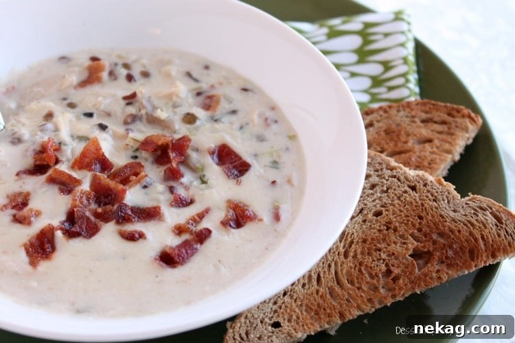 Chicken & Bacon Wild Rice Soup