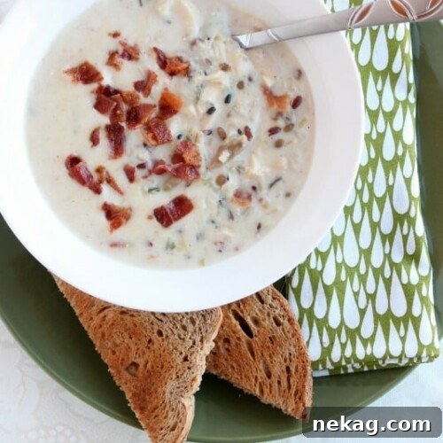 Chicken & Bacon Wild Rice Soup