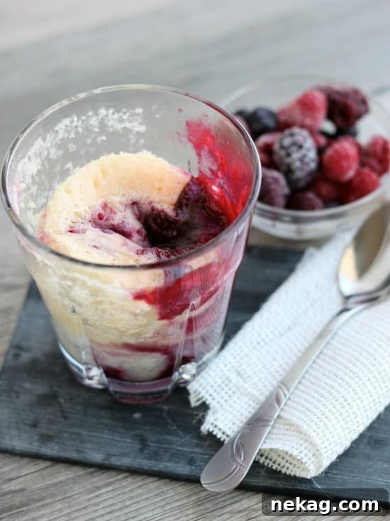 Single-Serving Triple Berry Cobbler