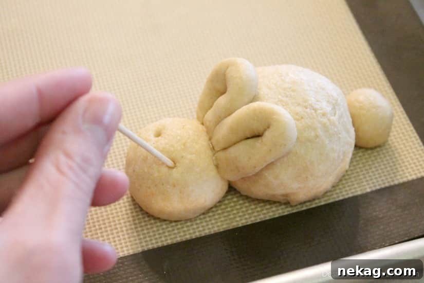 Whole Wheat Easter Bunny Dinner Rolls for Spring Baking 11 Whole Wheat Easter Bunny Rolls
