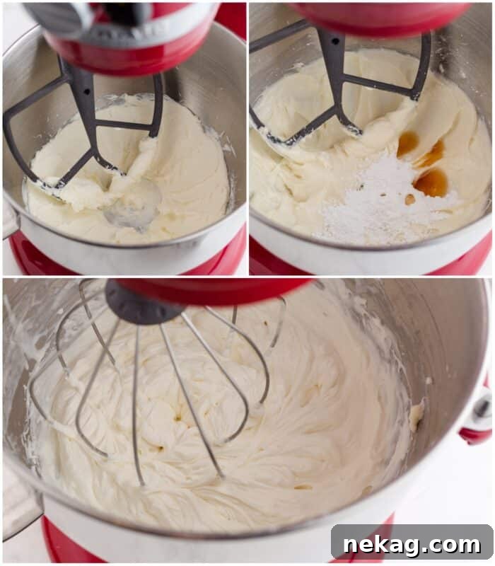 Red, White & Blue Berry Trifle Recipe with How-To Video 5 Steps to make whipped cream cheese.
