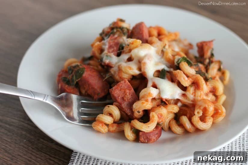 Kielbasa Pasta Bake