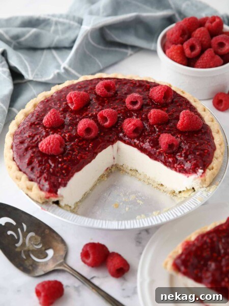 Raspberry Cream Cheese Pie