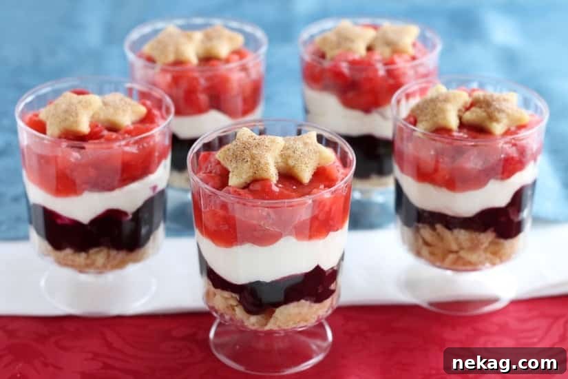  Red White & Blue Pie Parfaits