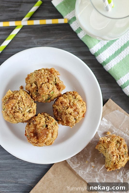 Banana Zucchini Mini Crumb Muffins with Cinnamon Streusel 5 img 588 4