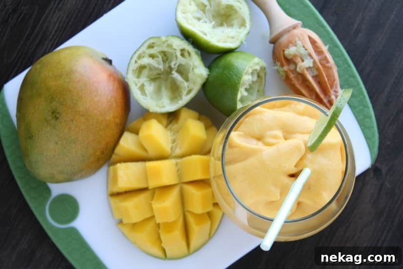 Mango Colada Mocktail Recipe: Tropical Virgin Cocktail for Parties 3 Mango Colada Mocktail