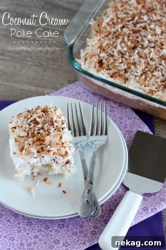 Coconut Cream Poke Cake
