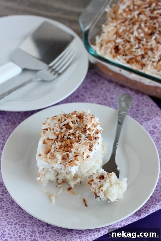 Coconut Cream Poke Cake