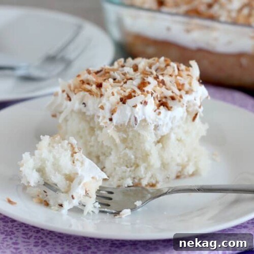 Coconut Cream Poke Cake