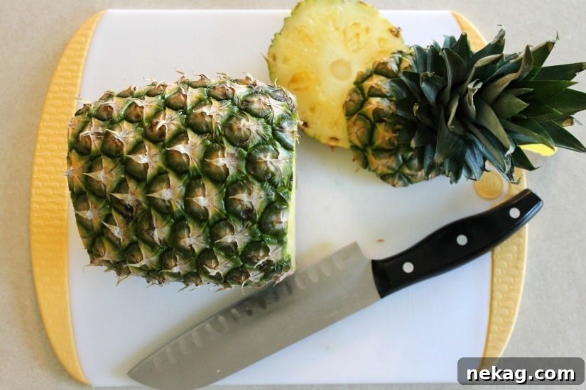 How to Cut a Pineapple Quickly and Cleanly 3 How to Cut a Pineapple
