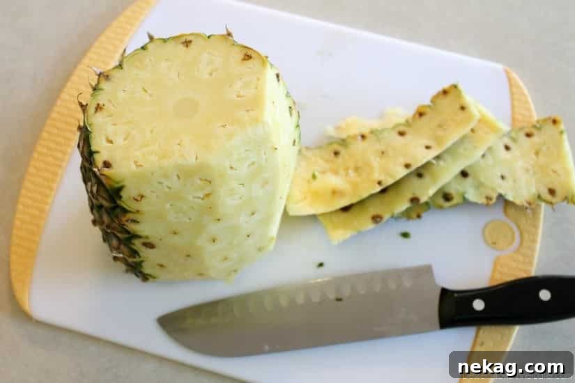 How to Cut a Pineapple Quickly and Cleanly 5 How to Cut a Pineapple