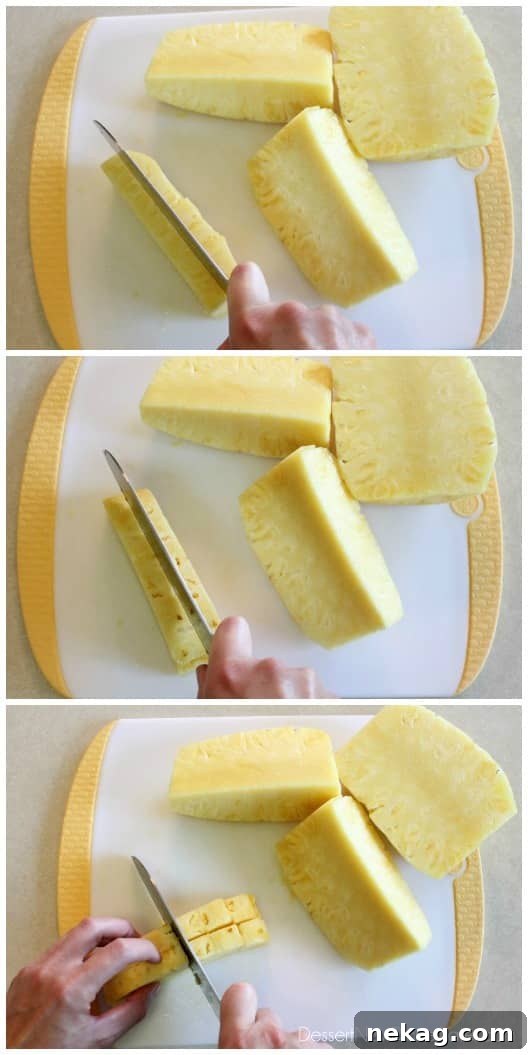 How to Cut a Pineapple Quickly and Cleanly 8 How to Cut a Pineapple