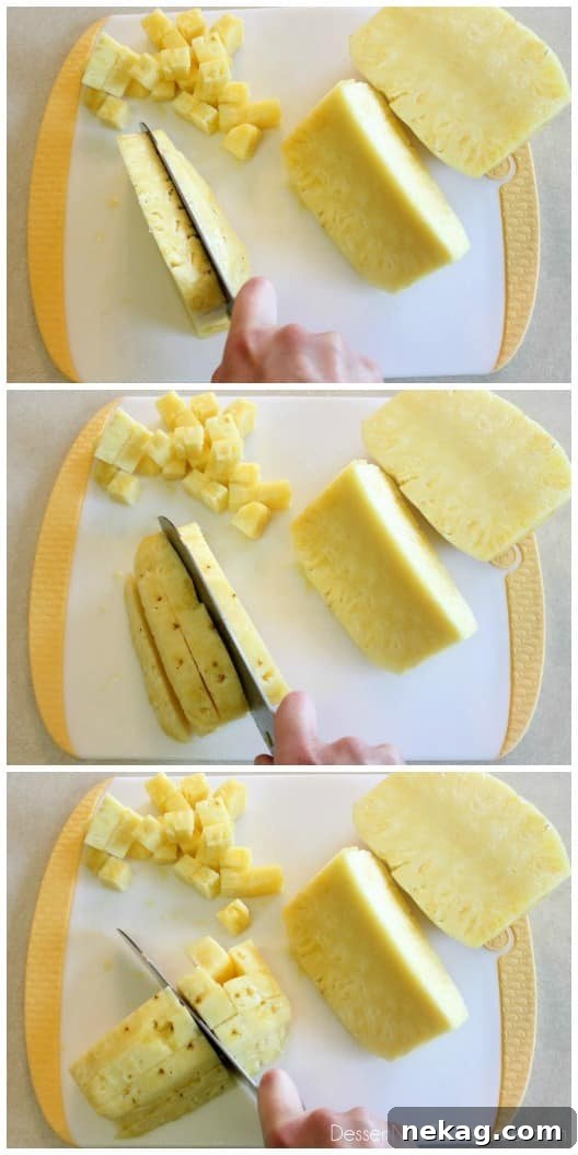 How to Cut a Pineapple Quickly and Cleanly 9 How to Cut a Pineapple