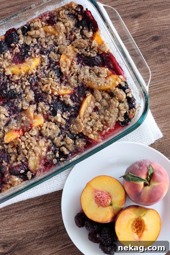 Blackberry Peach Crisp