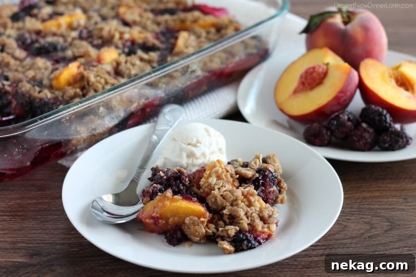 Blackberry Peach Crisp