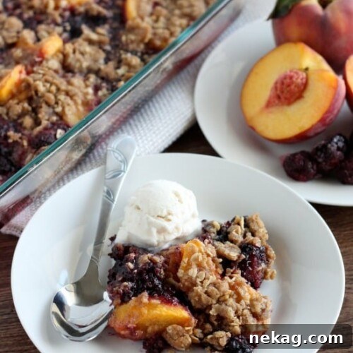 Blackberry Peach Crisp