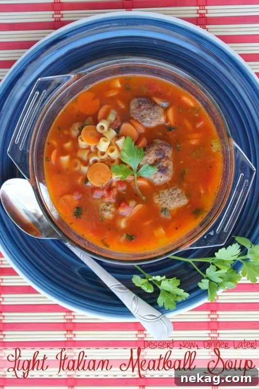  Light Italian Meatball Soup