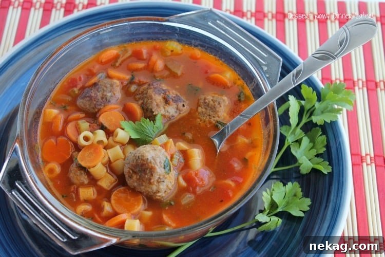  Light Italian Meatball Soup