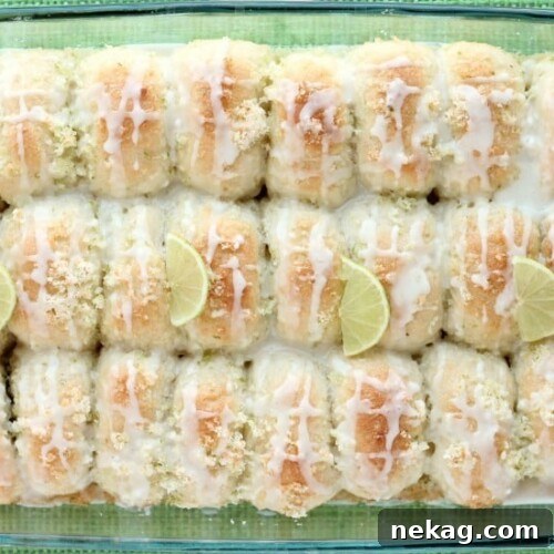 Coconut Lime Pull Apart Rolls