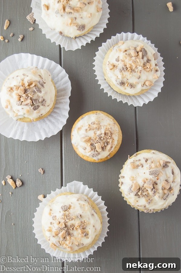 Banana Chocolate Toffee Cupcakes Recipe: Decadent Moist Cupcakes 4 banana-chocolate-toffee-cupcakes-1