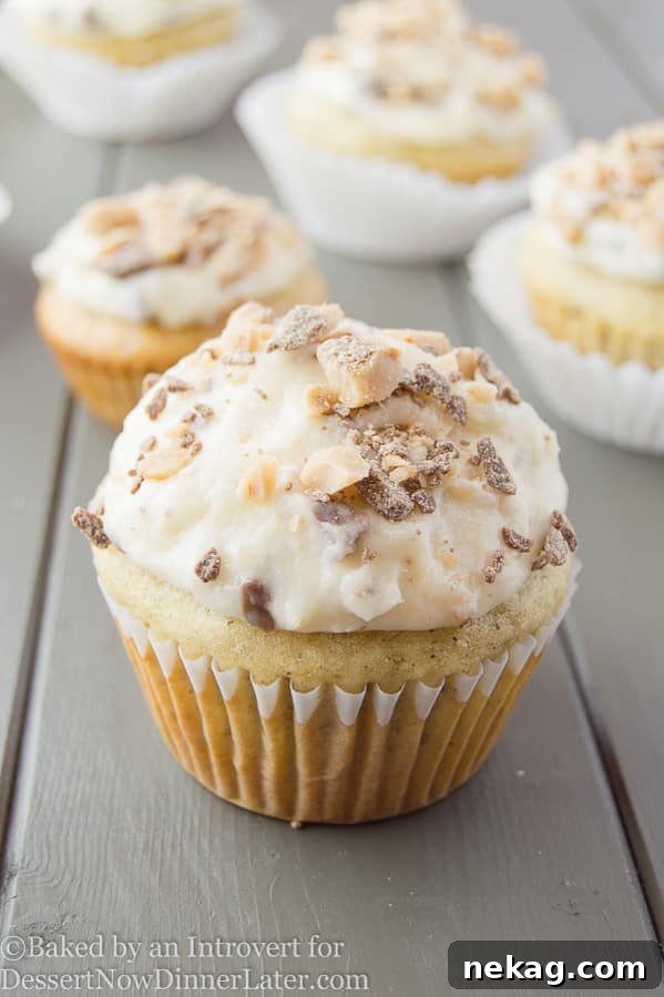 Banana Chocolate Toffee Cupcakes Recipe: Decadent Moist Cupcakes 5 banana-chocolate-toffee-cupcakes-2