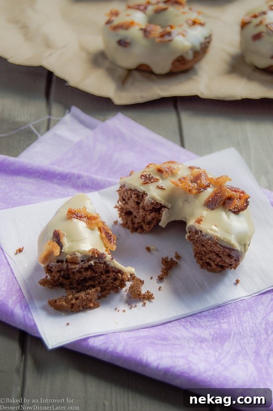 Maple Bacon Chocolate Donuts: Decadent Maple-Chocolate Treats with Crispy Bacon 6 maple-bacon-chocolate-donuts-4
